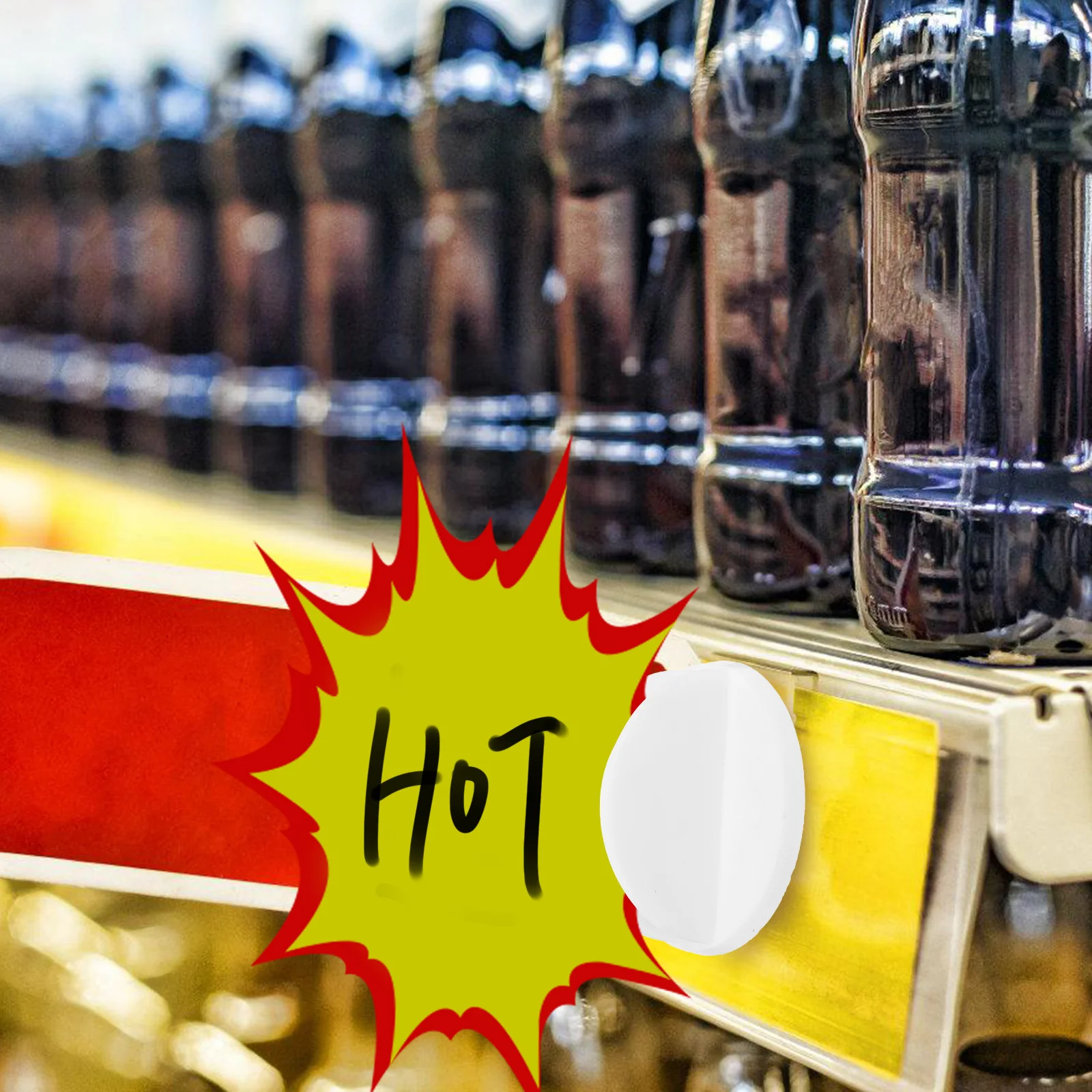 

30Pcs Plastic Price Card Holders Easy to Use and Store for Advertisements in Stores Price Tags Holder Place Card Holder