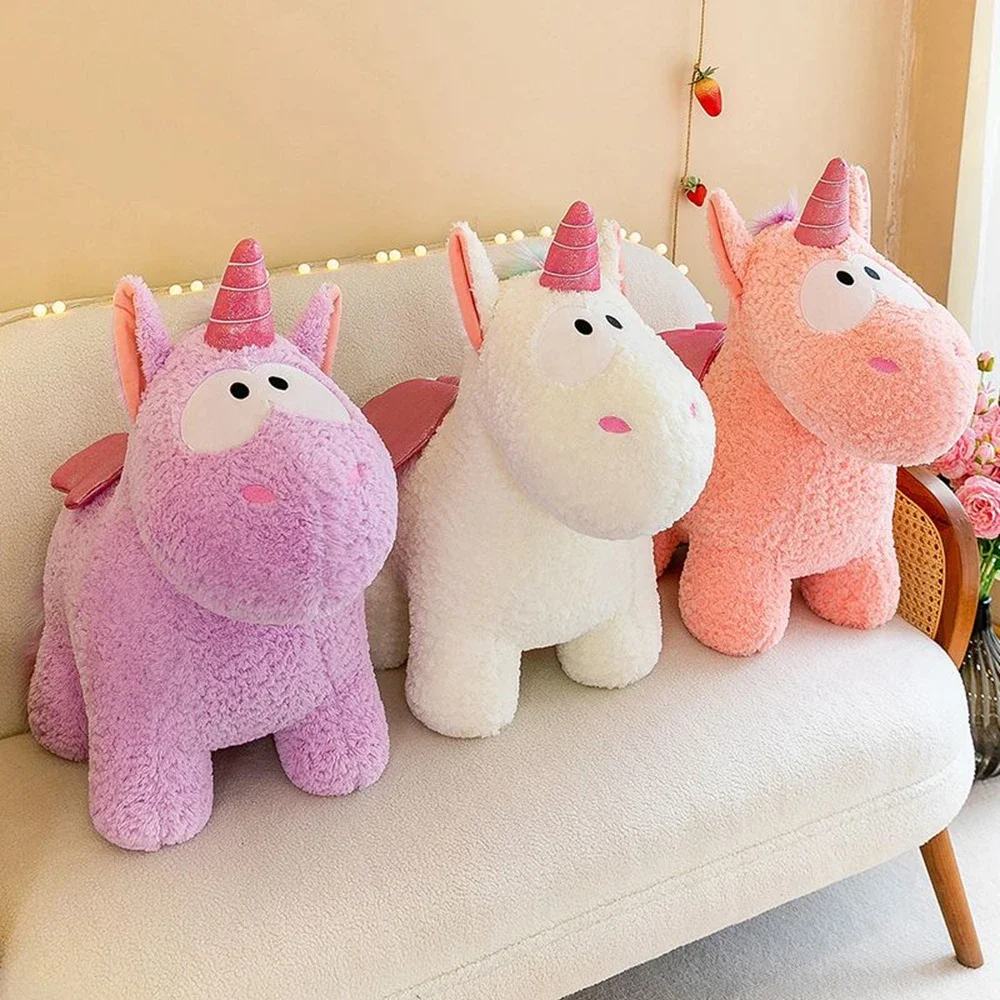 

30CM Unicorn Cute Plush Toy Short Hair Pillow With Sleeping Doll To Soothe Children's Birthday Creative Gifts