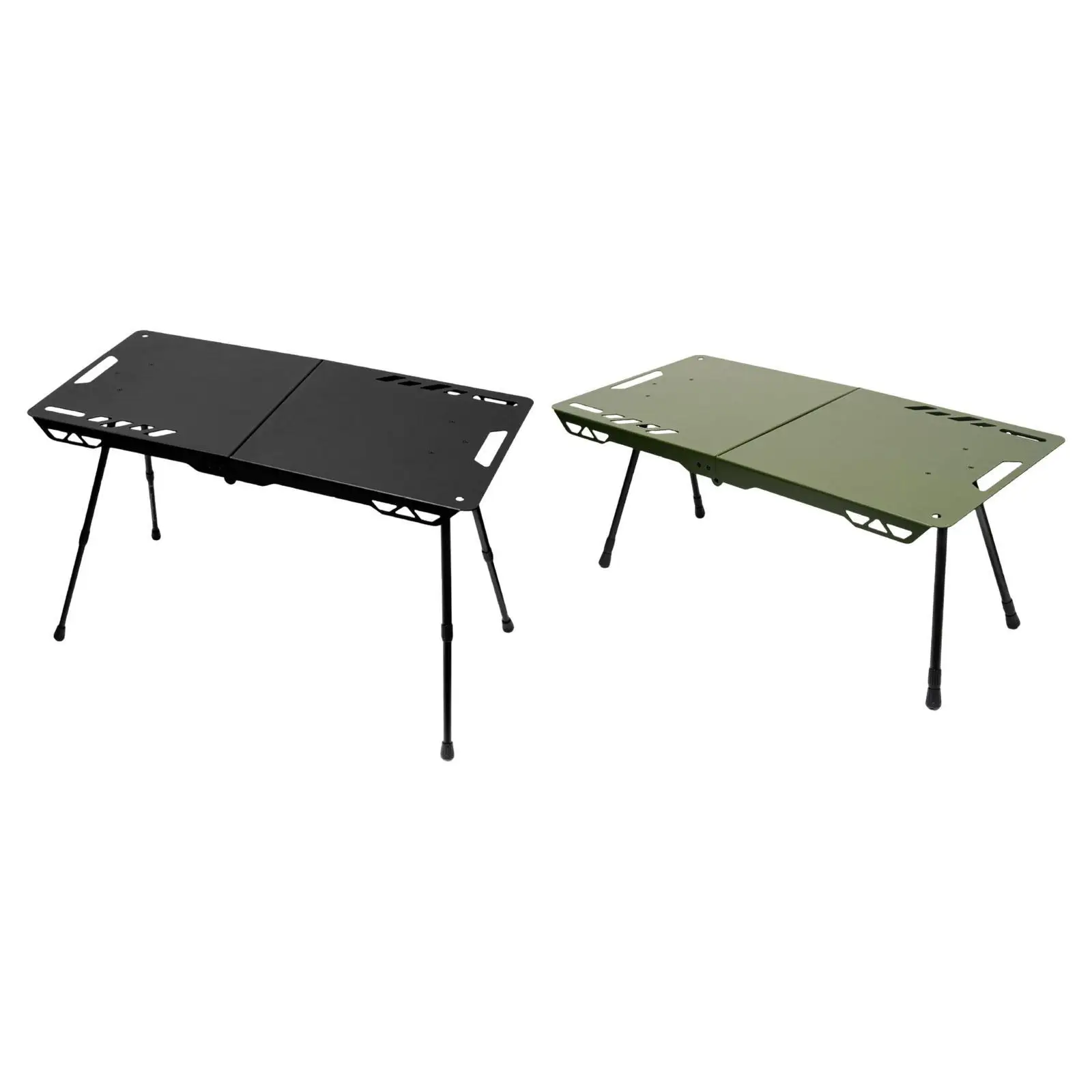 

Folding Table Portable Compact Adjustable Height for Backyard Travel Garden
