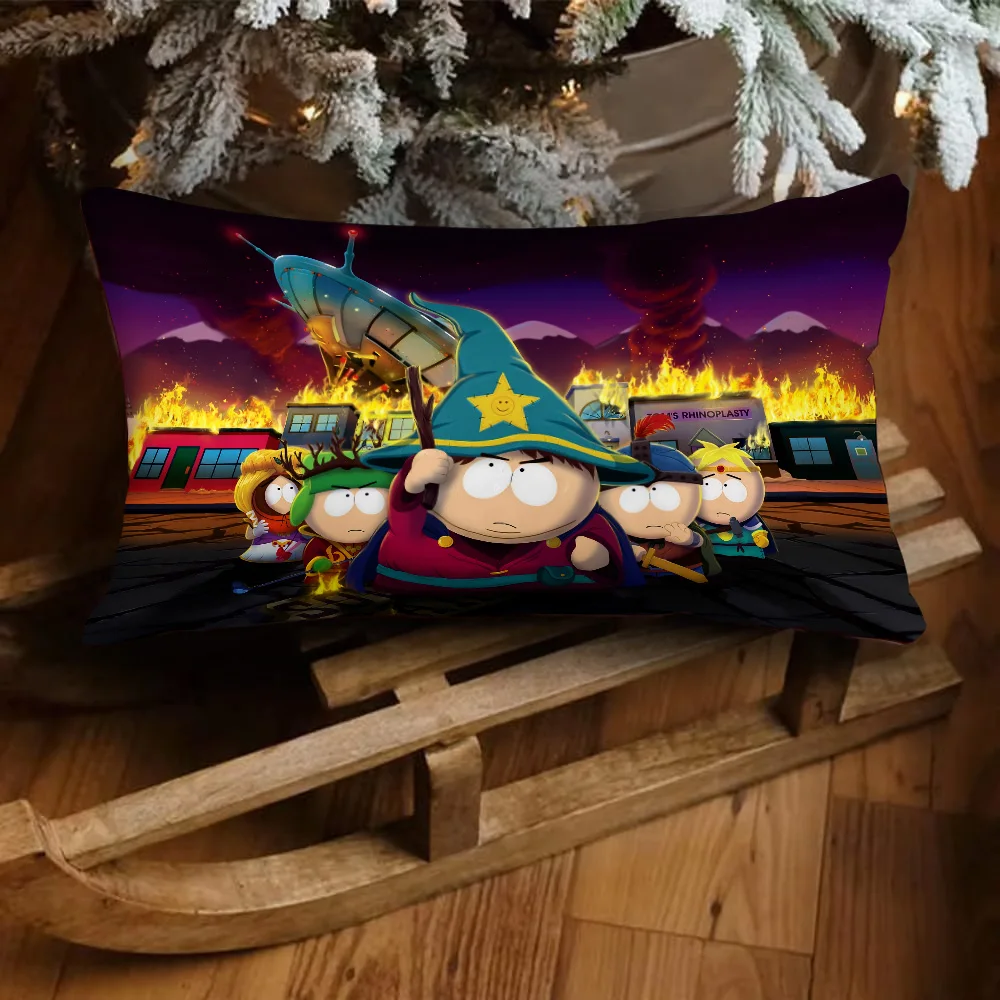 Double-sided Printing Rectangle Pillow Cartoon S-South P-Park Case Bedside Pillowcase Sofa Cushion Cover Room Home Decoration