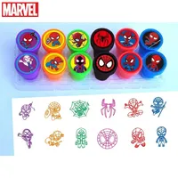 Kawaii 12pcs Marvel Spidey and His Amazing Friends Birthday Gift Kid Stamps Classroom Reward Prizes Gifts for Guests Baby Shower