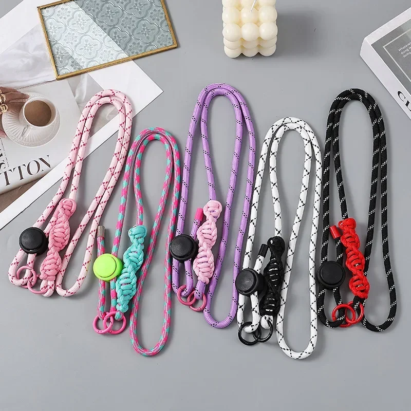 Universal Adjustable Phone Lanyard Crossbody Strap Anti-Loss Outdoor Shoulder Phone Strap Accessory Fashionable 0.8x120cm