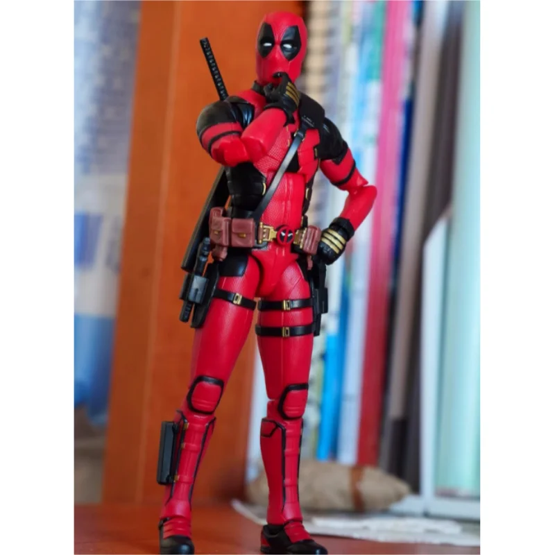 Original marvel anime figura deadpool 3 série deadpool e wolverine 6-Polegada logan figura de ação brinquedos colecionáveis presente de natal