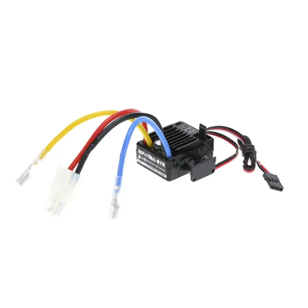 Quicrun 1060 60A Waterproof Brushed Esc Two-way Esc With Brake Compatible For Scx10 Remote Control Climbing Car