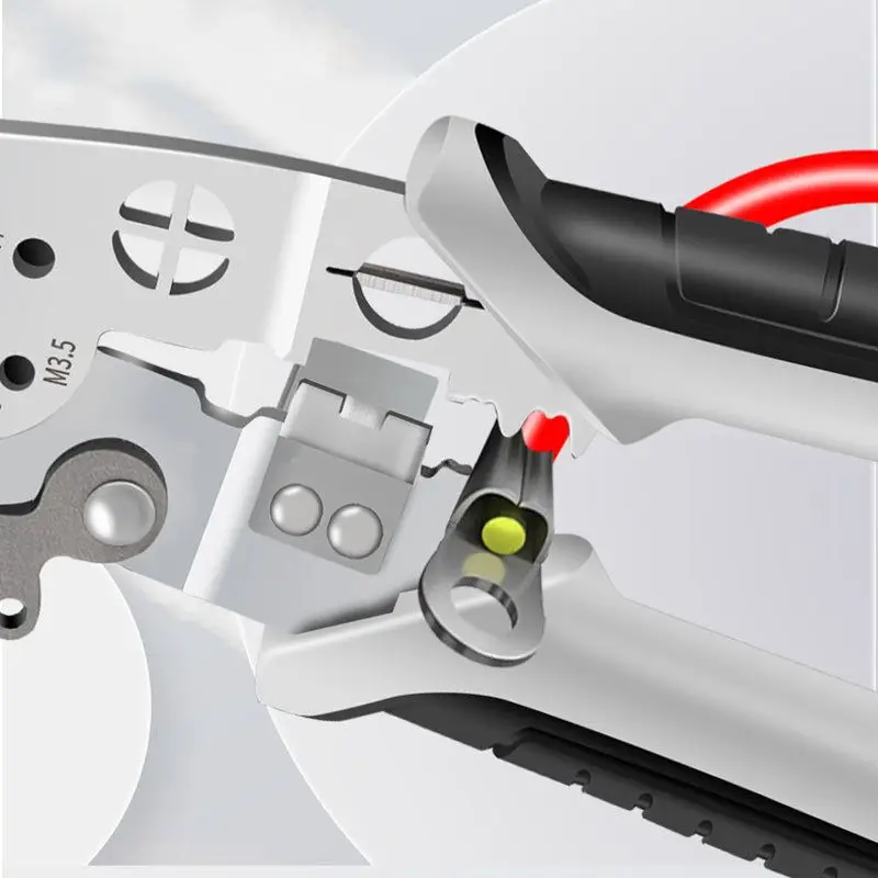 Imagem -04 - Multi-function Professional Elbow Wire Stripper Alicates Eletricista Crimping Tool Wire Crimper Cutter Wiring Tools Hand Tool