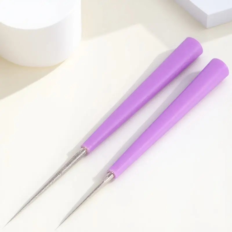 2Pcs Professional Beads Hole Puncher Set Pearls Bead Reamer Easy Grip Handle Craft Hole Opener Jewelry Making Bead Enlarging