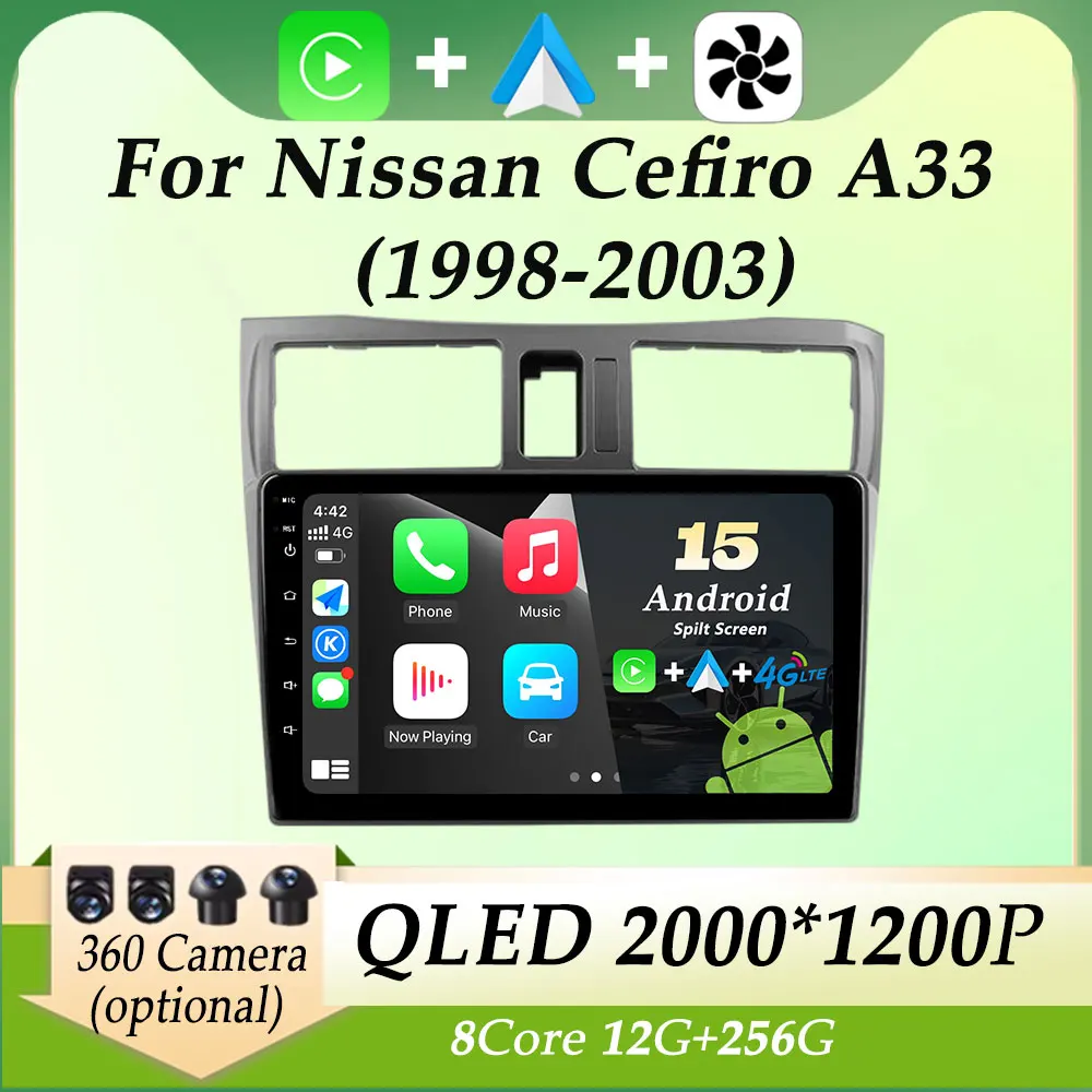 ΠΠ»Ρ Nissan Cefiro A33 1998-2003 ΠΠ²ΡΠΎΠΌΠΎΠ±ΠΈΠ»ΡΠ½ΡΠΉ ΡΠ°Π΄ΠΈΠΎΠΏΡΠΈΠ΅ΠΌΠ½ΠΈΠΊ ΠΠΈΠ΄Π΅ΠΎ ΠΡΠ΄ΠΈΠΎ ΠΡΠ»ΡΡΠΈΠΌΠ΅Π΄ΠΈΠΉΠ½ΡΠΉ ΠΏΠ»Π΅Π΅Ρ Carplay GPS-Π½Π°Π²ΠΈΠ³Π°ΡΠΈΡ Π Π°Π·Π΄Π΅Π»Π΅Π½Π½ΡΠΉ ΡΠΊΡΠ°Π½ QLED ΠΠΊΡΠ°Π½ WIFI ΠΠ»Ρ Nissan Cefiro A33 1998-2003 ΠΠ²ΡΠΎΠΌΠΎΠ±ΠΈΠ»ΡΠ½ΡΠΉ ΡΠ°Π΄ΠΈΠΎΠΏΡΠΈΠ΅ΠΌΠ½ΠΈΠΊ ΠΠΈΠ΄Π΅ΠΎ ΠΡΠ΄ΠΈΠΎ ΠΡΠ»ΡΡΠΈΠΌΠ΅Π΄ΠΈΠΉΠ½ΡΠΉ ΠΏΠ»Π΅Π΅Ρ Carplay GPS-Π½Π°Π²ΠΈΠ³Π°ΡΠΈΡ Π Π°Π·Π΄Π΅Π»Π΅Π½Π½ΡΠΉ ΡΠΊΡΠ°Π½ QLED ΠΠΊΡΠ°Π½ WIFI