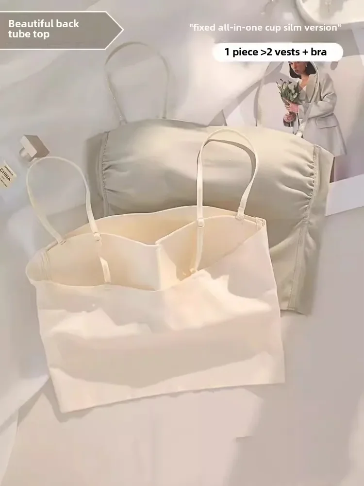 

MOYISU красивое нижнее белье с бретельками на спине, женское нижнее белье с большой грудью и маленькой грудью, без следов на груди, тонкий летний жилет, бюстгальтер