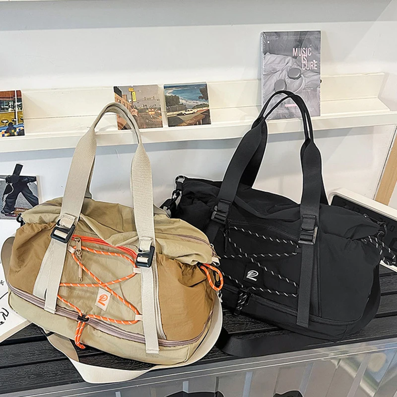 Lightweight Large-Capacity Travel Luggage Bag Multi Pocket Sports Gym Bag with Zipper Independent Shoe Storage Compartment ﻿new