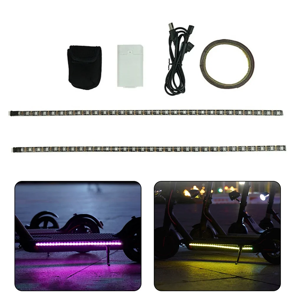 

Battery Cable Light Bars Multi-mode Flash Atmosphere Light Battery Box Bag Colorful Light Electric Scooter High Quality