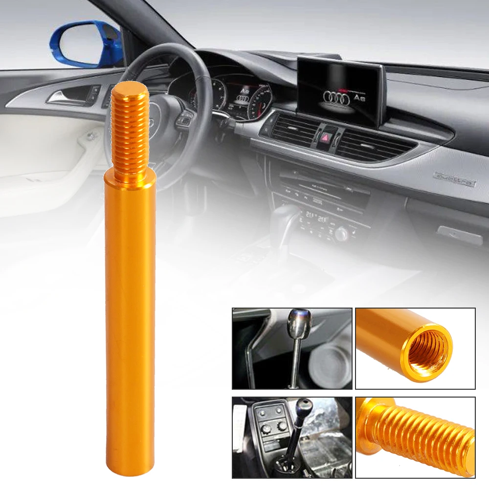 118mm Aluminum Shift Knob Extender Extension Lever Gear Manual Shifter Rod M10X1.5mm Thread for Most Honda SK-1014