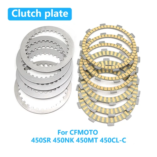 Para CFMOTO 450SR 450NK 450MT 450 SR 450 NK 450 MT 450CL-C placa de embrague de motocicleta placa de acero Kits de discos de fricción Accesorios