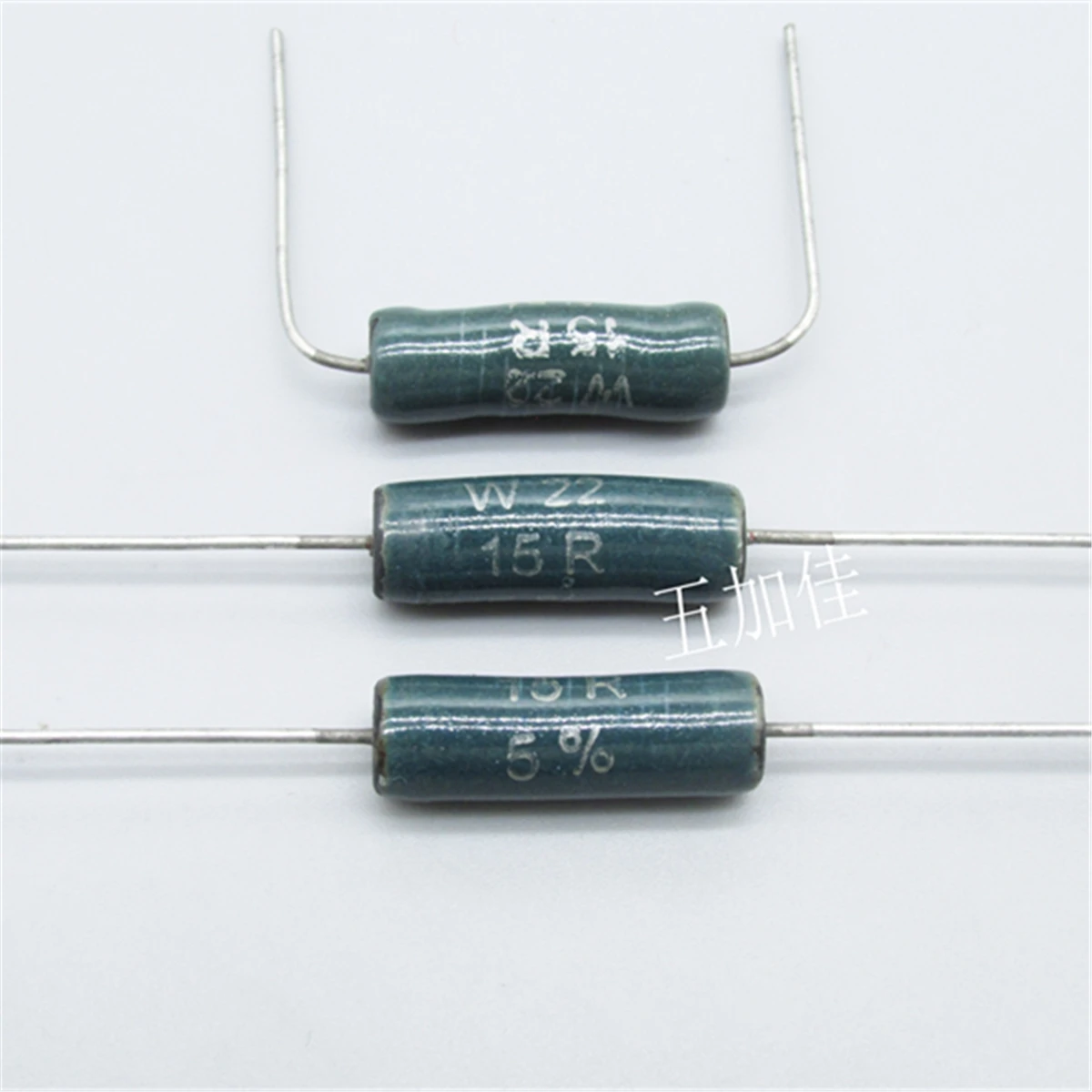 10PCS/Imported W22 7W 15R 5% W22-15RJI 7x21mm enamel wire wound resistor