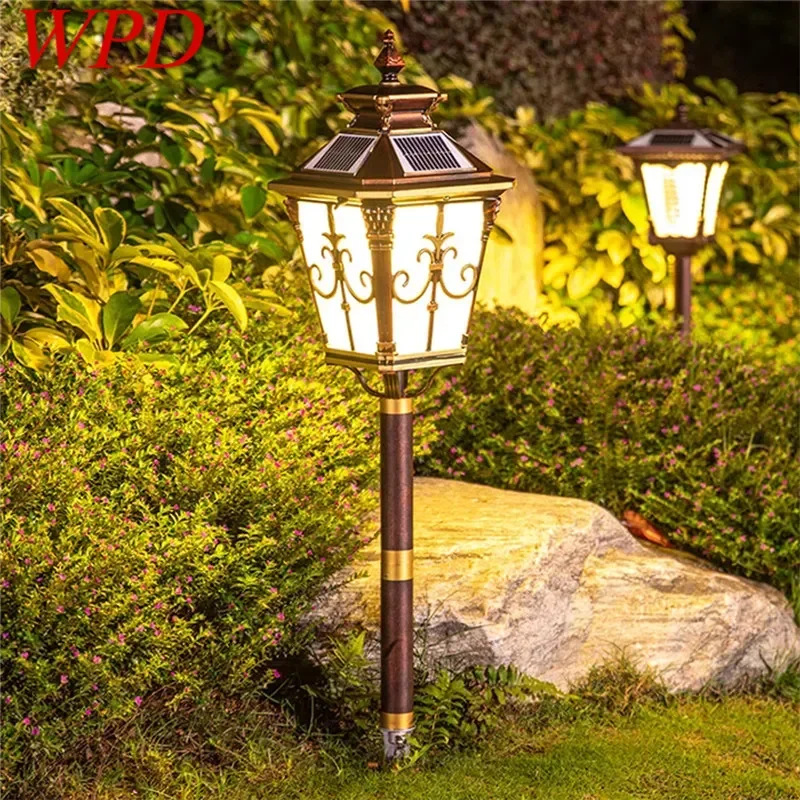 WPD-Lampe LED Solaire d'Extérieur, Imperméable, Luminaire Décoratif de Pelouse, Idéal pour une Villa, un Jardin, une Cour, un Quartier Résidentiel