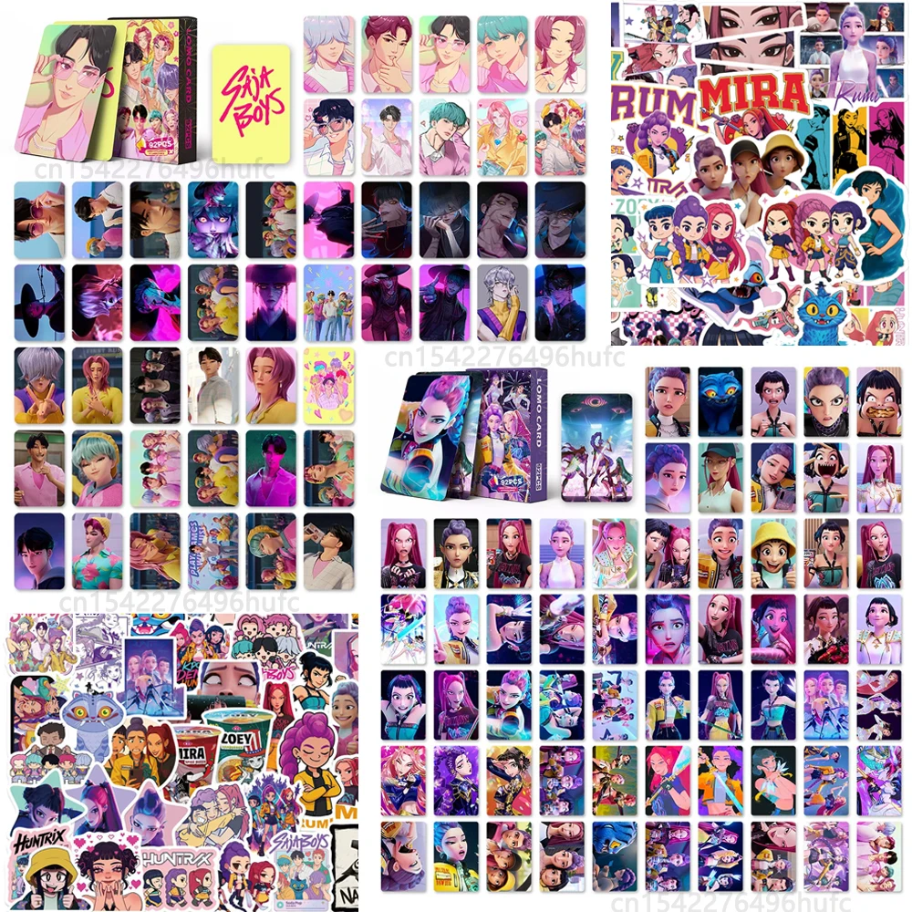 K-Pop Demon Hunters Karte Kpop Rumi Mira Zoey Saja Boys Lomo Kartensammlung Anime Aufkleber Huntrix Karten Kindergeburtstagsgeschenke