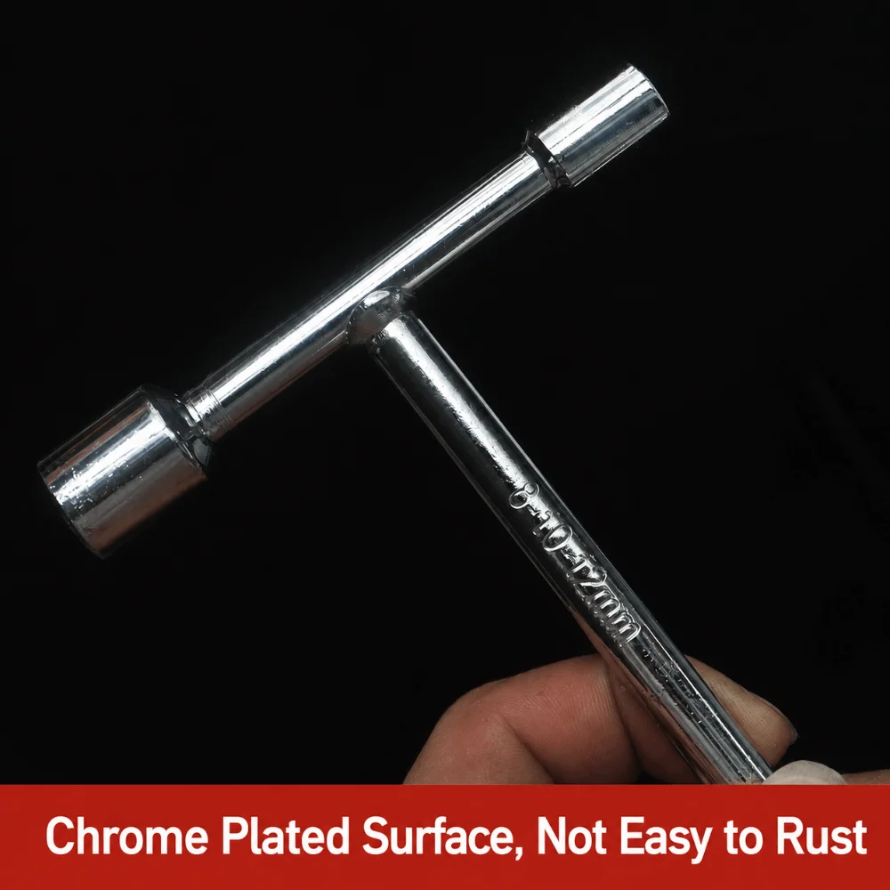 Durable 3-Way Wrench Triple Head T Handle Hex Spanner Hand Repair Tool Hex Hand Tool Mechanical Maintenance