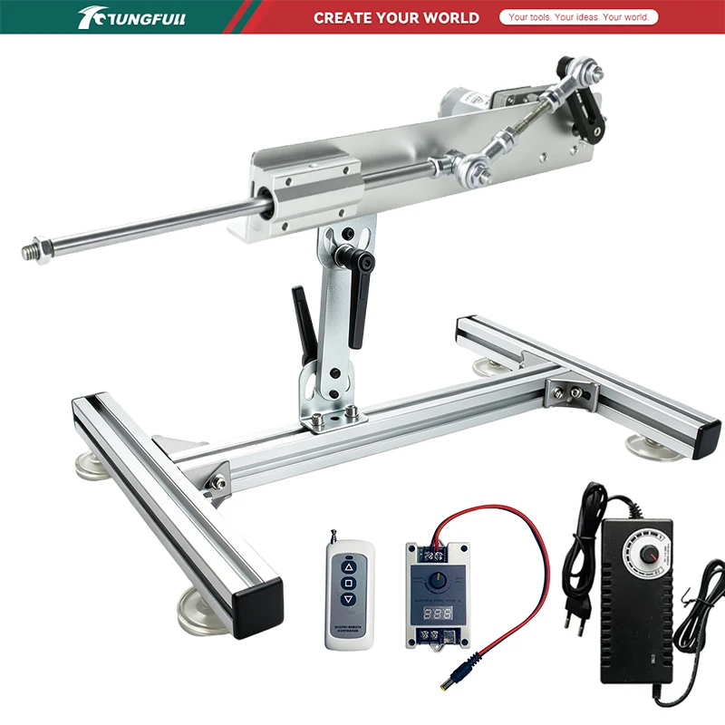 24V DC Telescopic Linear Actuator Remote Control Mini DC Linear Actuator Motor Push Pull Drive for DIY Automation Projects