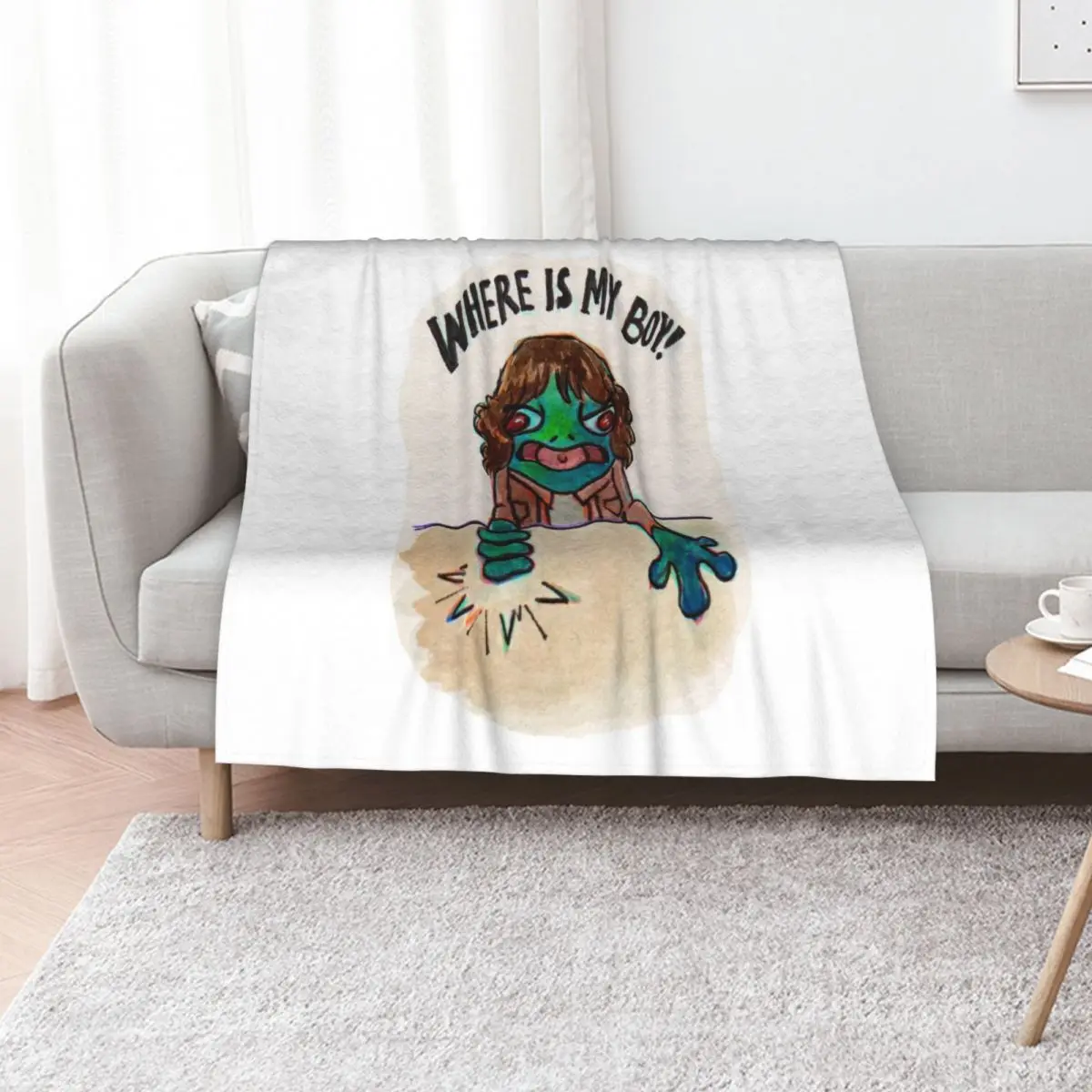 

Joyce Bayous Throw Blanket halloween Cute Picnic Flannel Blankets