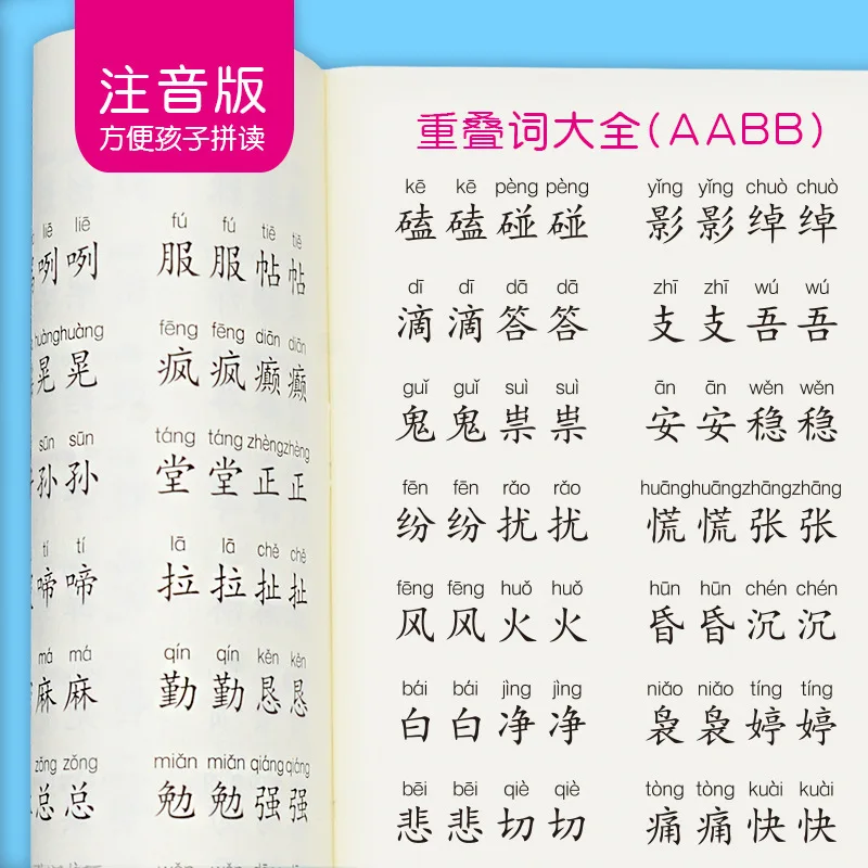 A Comprehensive List of Common Overlapping Words, Quantifiers, Idioms, and Sentences in Primary School Chinese for Grades 1-6