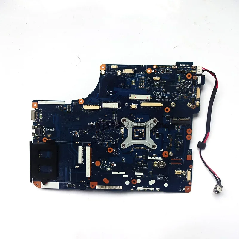 Used For Toshiba Satellite L550 L500 Laptop Motherboard NSWAA LA-5321P K000093080 HM55 DDR3 Main Board