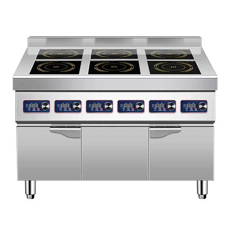 Restaurant Commercial 380V 4 Burner Electric Cooktops Induction Cooker Commercial Induction Stove