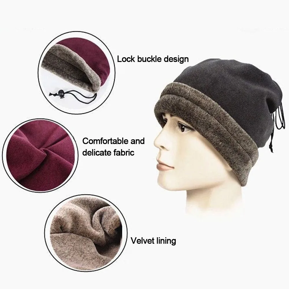 وشاح شتوي أنيق مقاوم للرياح يحافظ على الدفء قناع دافئ للدراجات النارية مقاوم للبرد سميك مع قناع وجه لركوب الدراجات برباط للرجال والنساء