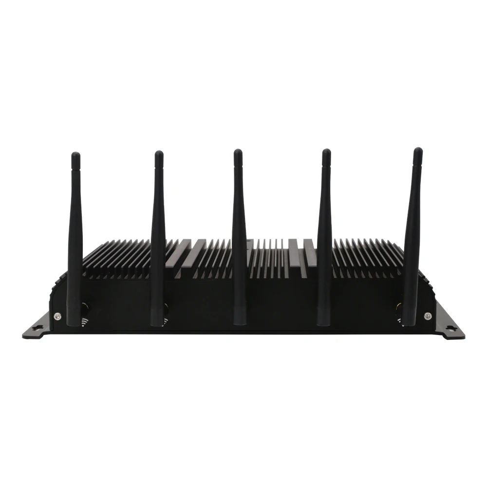 Computer industriali integrati senza ventola Core i7 1165G7 10610U GPIO Dual 2.5G LAN Mini PC desktop compatto RS232 RS485 COM 5G SIM