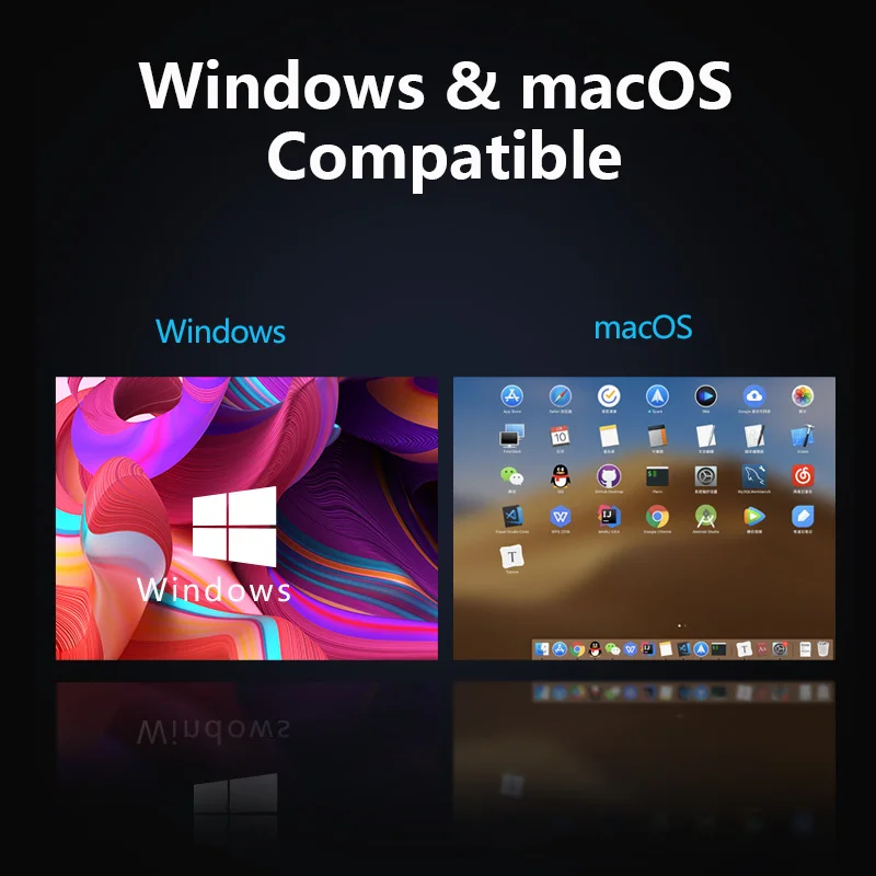 New 15 Inch USB C Triple Dual Screen 1080 P Por Extension