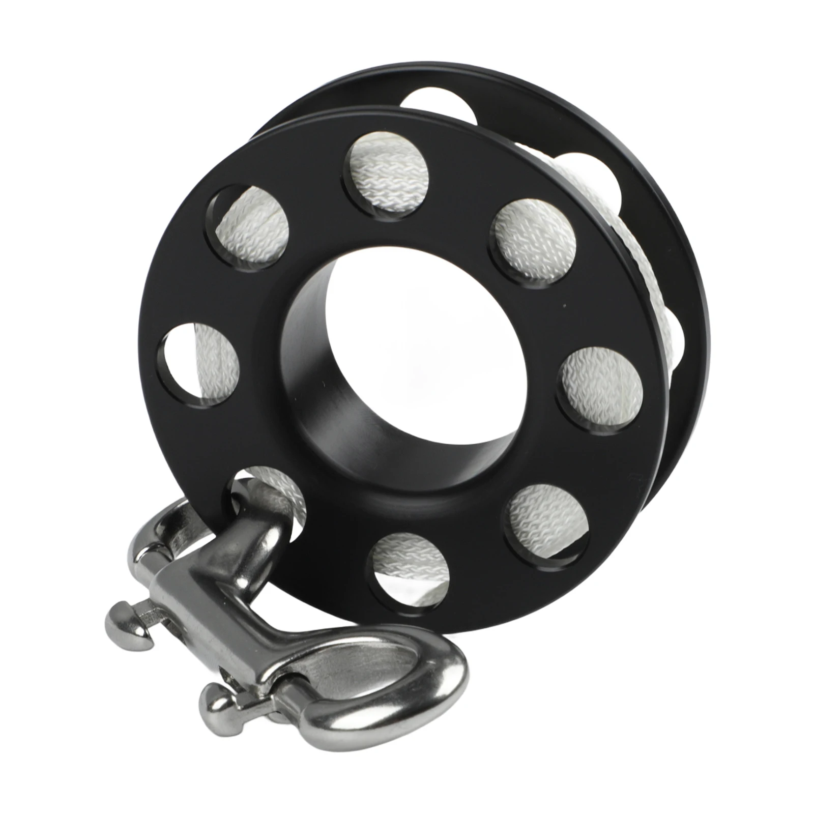 Lightweight 15M/30M/50M Diving Finger Spool for Reel with 90mm Double Hook Snap for Easy Line Deployment and Retrieval