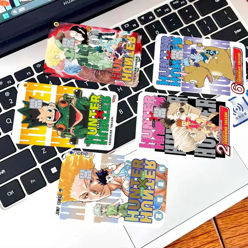 Hunter X Hunter Anime Spend or Save Funny Shell On Off Ultra Thin No Fade Sticker Skin Cover Film for Debit Credit Card