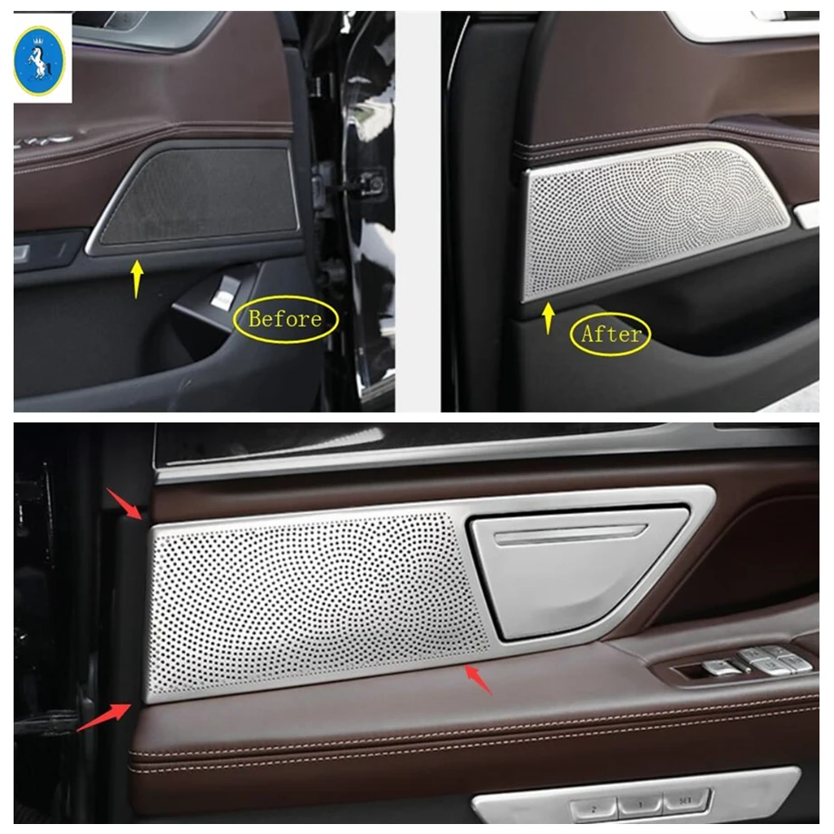 Inner Door Speaker Audio Loudspeaker Sound Frame Cover Trim For BMW 7 Series G11 G12 2016 - 2020 Accessories Interior Refit Kit