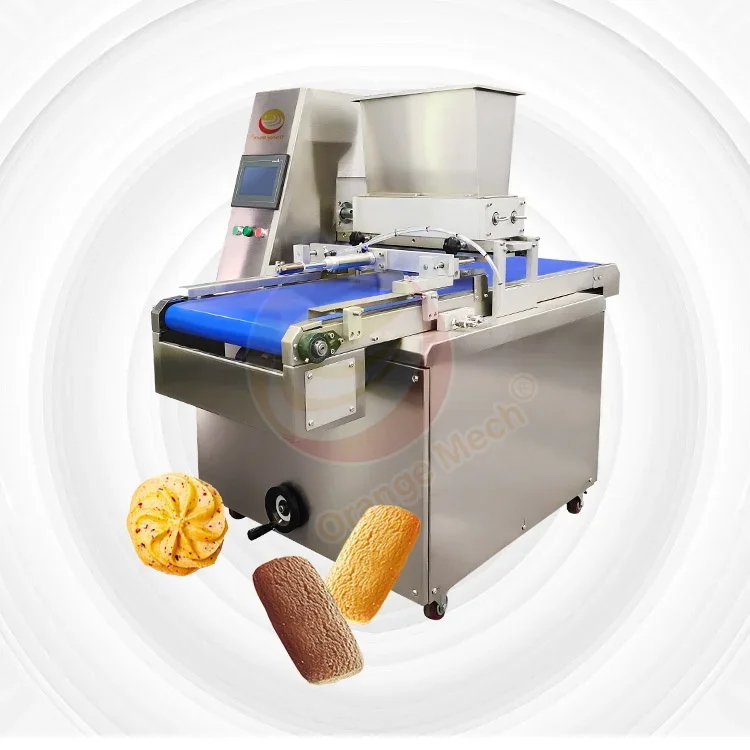 Automatic Double Color Multidrop Cookie Deposit Cutter Bend Electric Biscuit Maker Machine