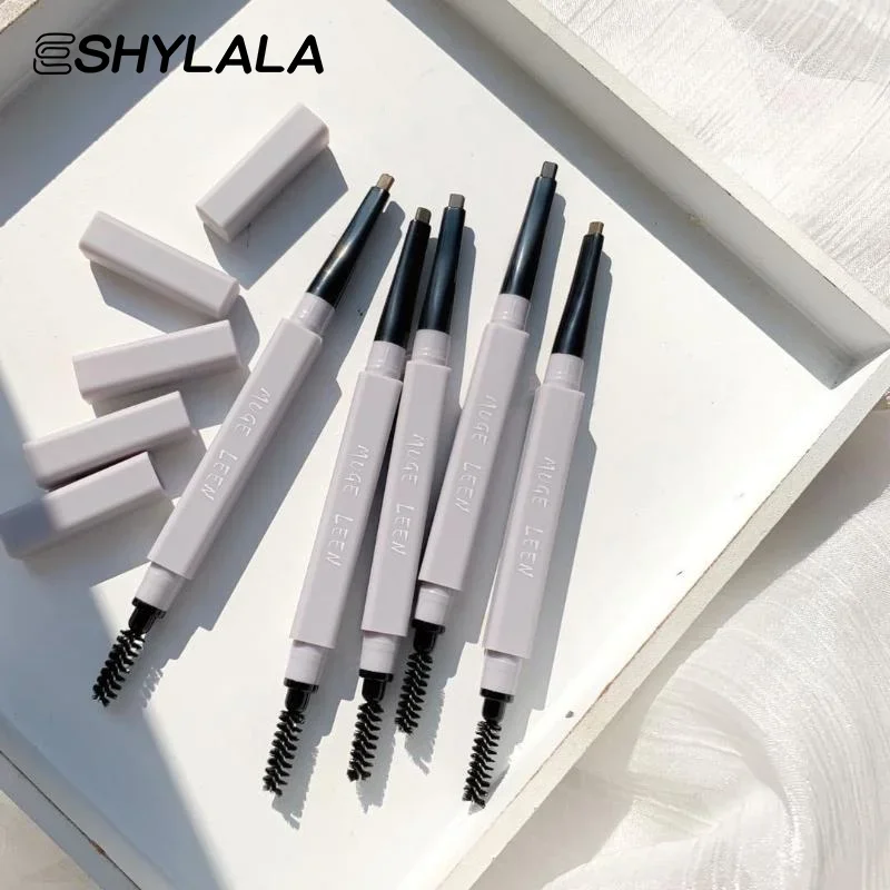 超極細アイブロウペンシルダブルヘッド長期持続ナチュラル防水プロフェッショナルアイブロウペンメイクアップツール