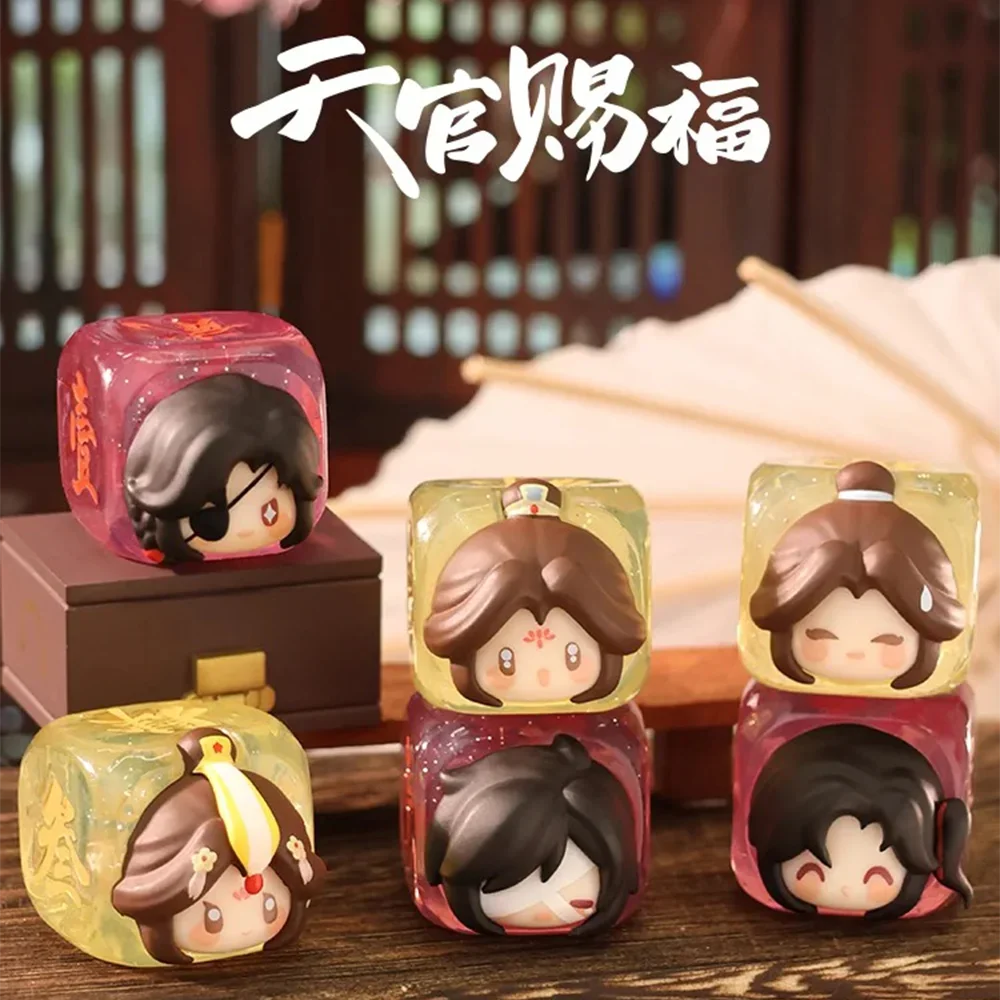 Anime Heaven Official's Blessing Figure Linglong Dice Series Candy Grain Blind Box Toys Cute Figure TGCF Guss Bag Mini Bean Gift