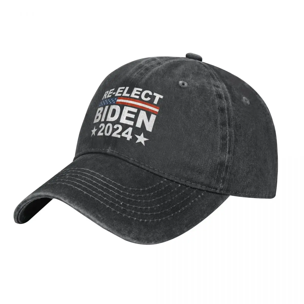 Vintage Re-Elect Joe Biden 2024 Baseball Cap Unisex Distressed Washed Snapback Cap Outdoor Summer Hats Cap