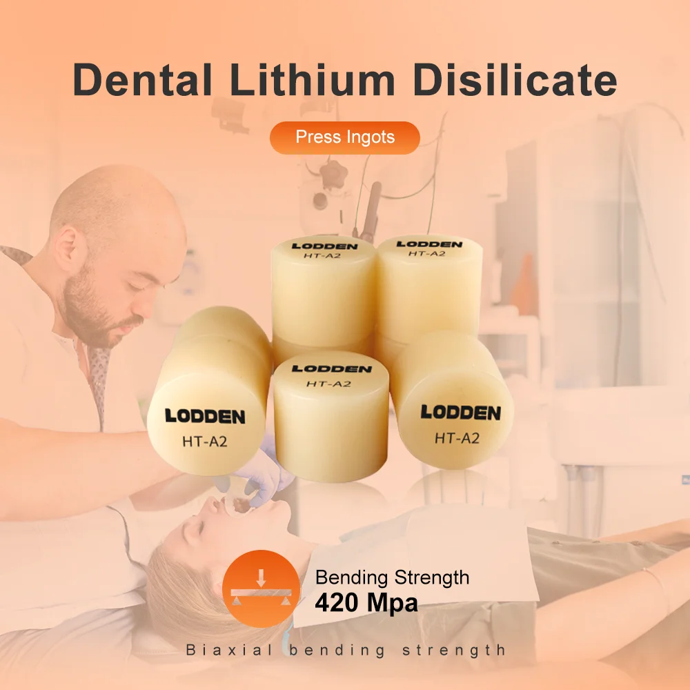 Tandheelkundige Pers Lithium Disilicaat Glas Keramische Blok Ingots Materialen Ht/Lt Voor Ultra-Dunne Fineer Tandarts Producten 5 Stuks 2024 Nieuw