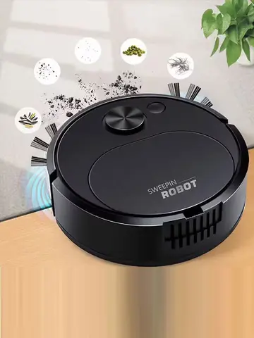 NEW USB Sweeping Robot Vacuum Cleaner Mopping 3 In 1 Smart Wireless 1500Pa Dragging Cleaning Sweep Floor for Home Office