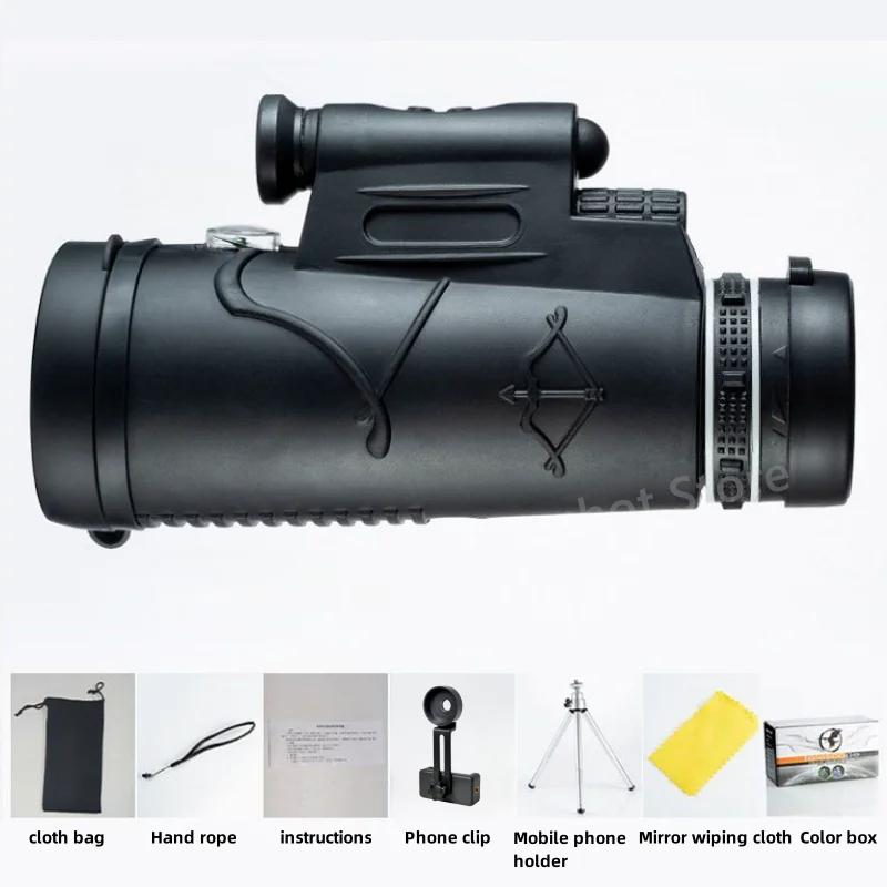 50X قوية أحادي العين مصباح ليد التحكم عن بعد عالية الوضوح BAK4 بريزم المحمولة المهنية الصيد سفينة رحلة بحرية #5