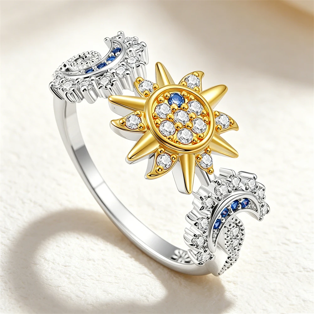 Women's 925 Silver Pink Blue Butterfly Love Ring