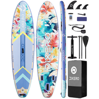 DIXERO Waterproof Inflatable Paddle Board 11''x33''x6''Adult Standing Style Aquatic Fishing With Accessories SUP
