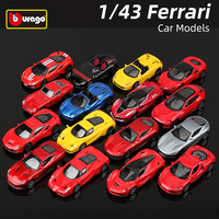Bburago 1:43 Ferrari Miniature Car Model 296 Purosangue SF90 488 Roma 458 LaFerrari Diecast Vehicles Minicar Toy Collection