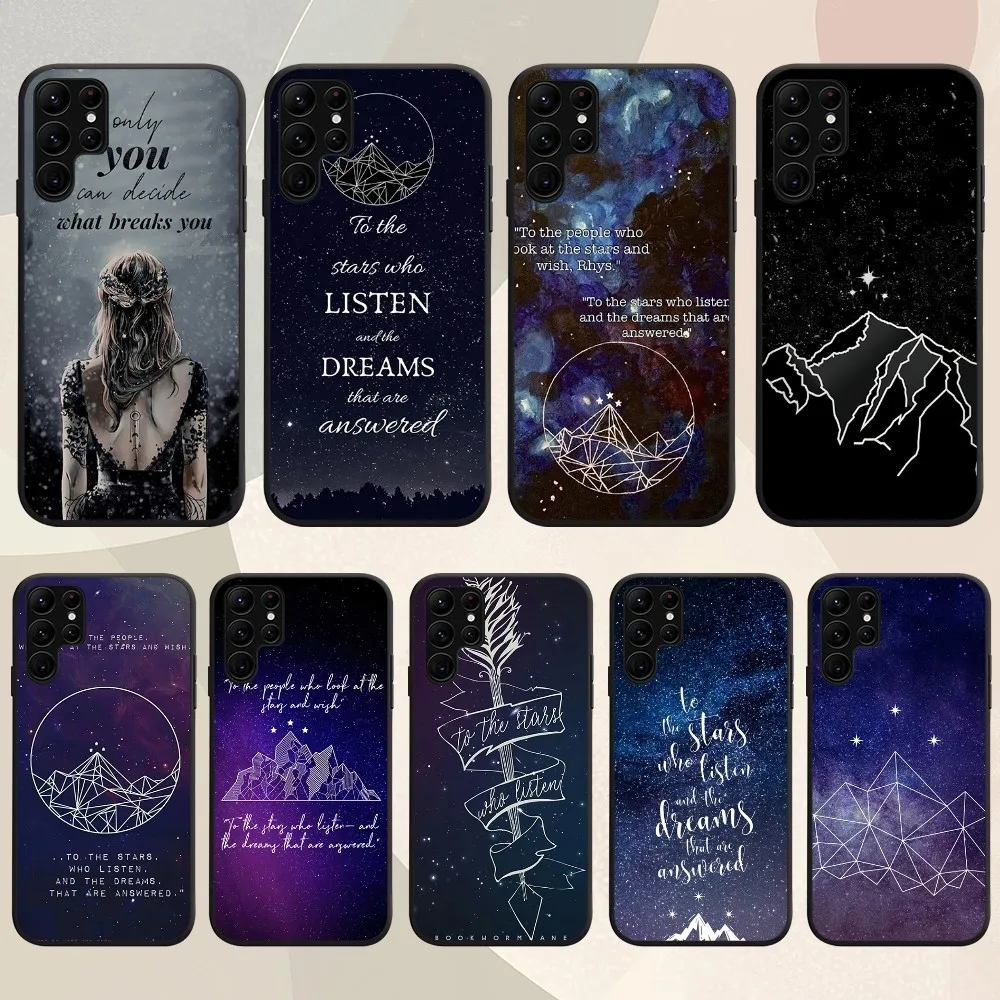 A Court of Mist and Fury Sarah J Maas Phone Case For Samsung Galaxy A52 A72 A53 A70 A91 A80 A71 A73 S Shell