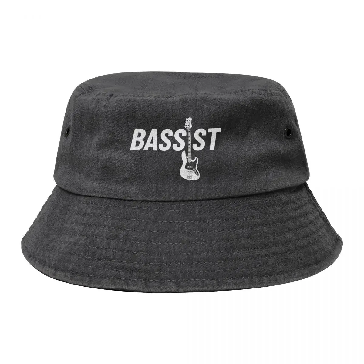 

Bassist J-Style Bass Guitar Dark Theme Bucket Hat black Streetwear Military Cap Man Hat Man For The Sun Men's Luxury Women's