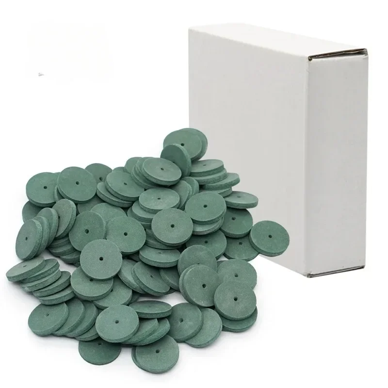 100 Pcs/Box Polishing Wheels Kit 4 Colors Silicone Rotary Polisher Perfect for Rotary Hand Pieces Rotary Tool