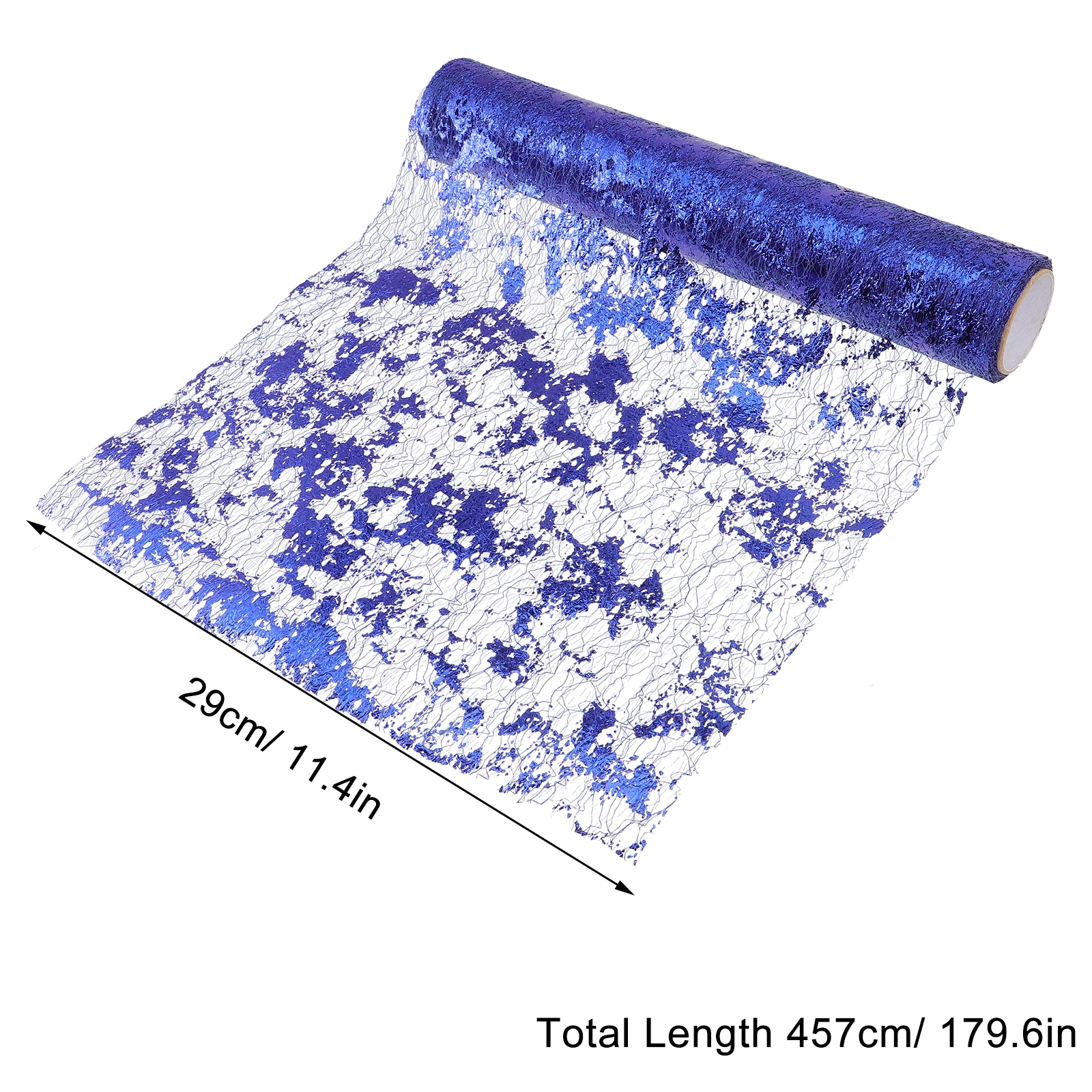 

29CMx5Y Table Runner Flag Tulle Wedding Decor Polyester Blue Lace Cloth Cover Home Accessories Wear Resistant Desk Cloth