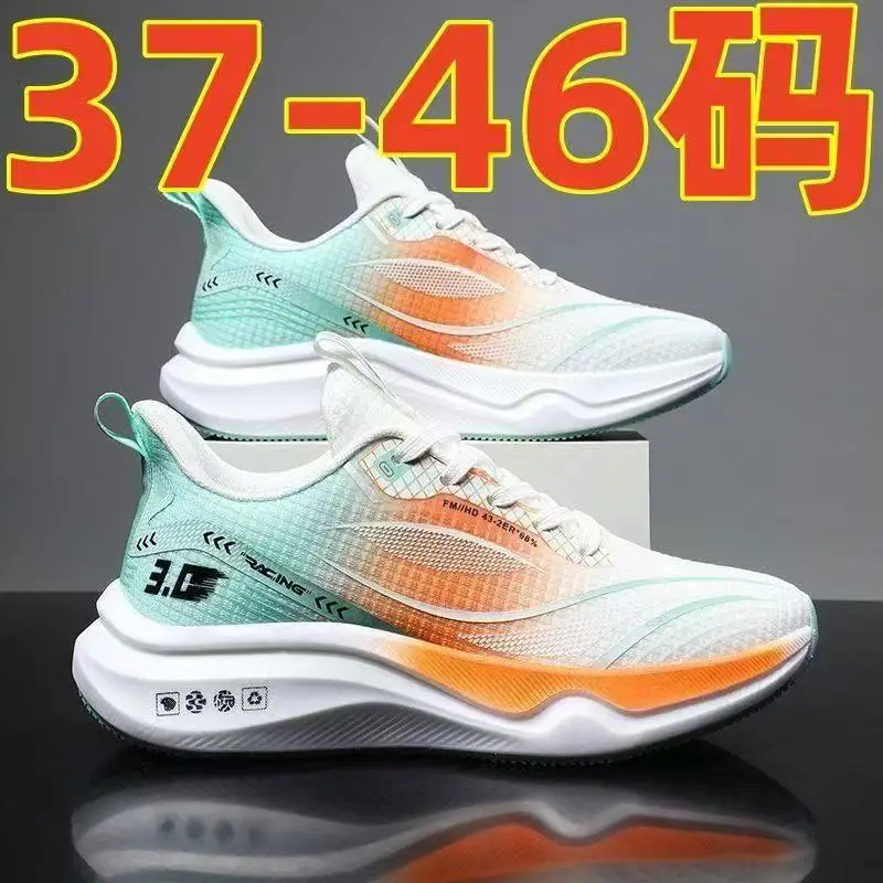 Spring New Men's Shoes, Mesh Shoes, Sports Shoes Breathable Shock-Absorbing Soft-Soled lightweight Running Shoes