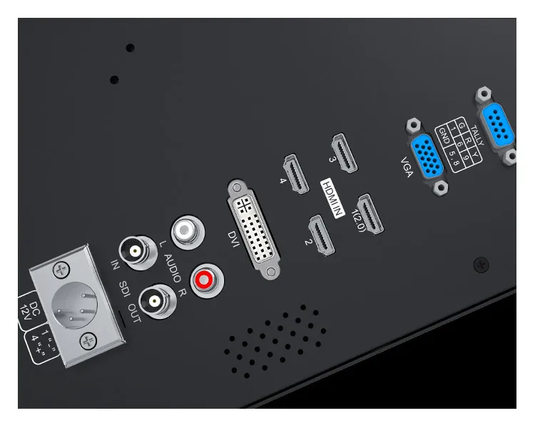 كاميرا البث المباشر L SEETEC 4K 3840X2160 Ultra HD IPS LCD شاشة 15 بوصة 4K مع رباعية سبليت 3G SDI HDMI