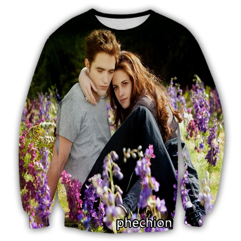 phechion New Fashion Men/Women The Twilight Saga 3D Printed Long Sleeve Sweatshirts Casual Sport Streetwear Clothing Tops S67