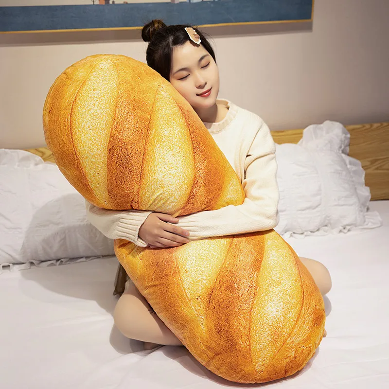 Cartoon Butter Bread Plush Doll 58-100cm Super Large Soft Simulated Bread Pillow Anime Figure Stuff Cushion Plush Toys Gifts