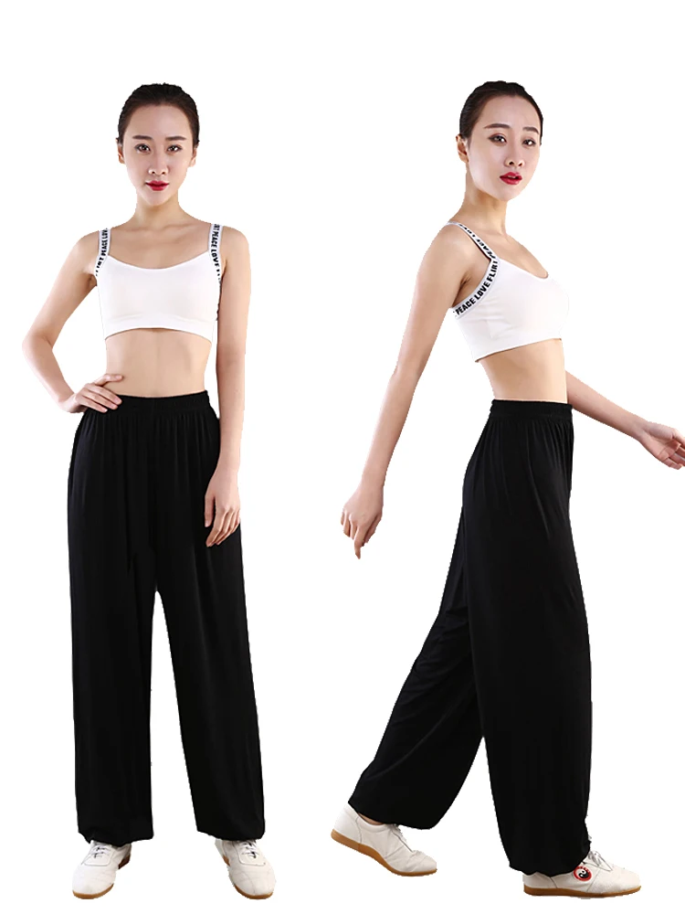 Modal Tai Chi Pants, Kung Fu Practice Pants, Summer and Autumn Harem Pants, Yoga and Home Wear, Large Size Loose Fit